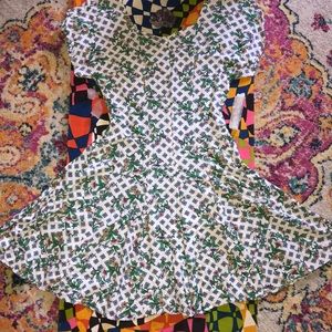 80’s-90’s floral patterned dress